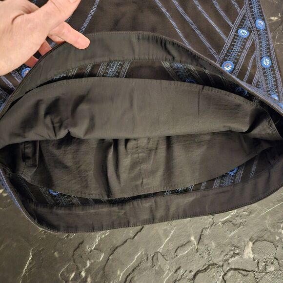 BCBGMaxAzria Kanya A Line Mini Skirt SequinsEmbroidered Womens S $250 Y2K Vtg - Picture 6 of 6